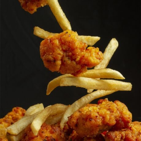 12 Pc Boneless Wings W/ Fries