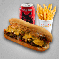 Halal Spot Desi Spicy Sub w/Fries & Soda