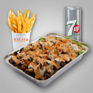 Lamb Platter Combo w/ Fries & Soda