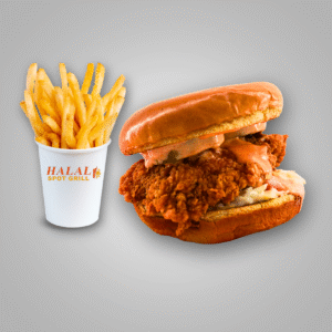 Crispy Chicken Sandwich with Fries