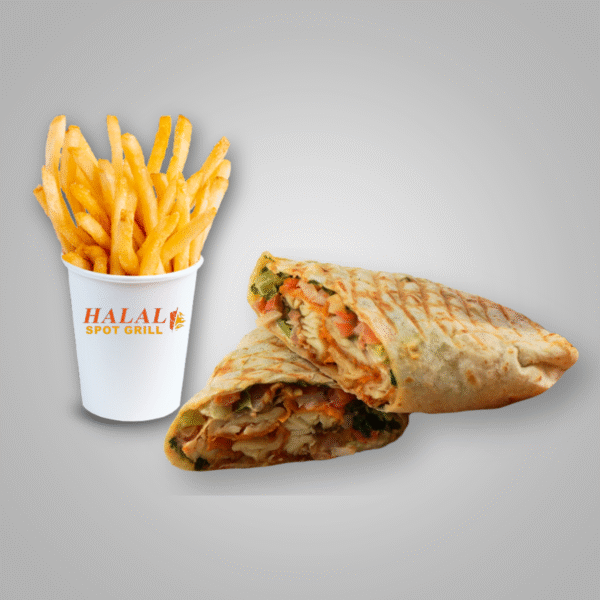 Crispy Chicken Wrap w/ Fries