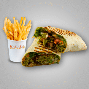 Falafel Wrap w/Fries