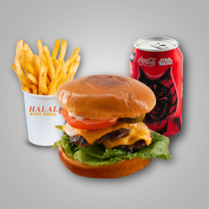 Smash Burger Combo w/ Fries & Soda